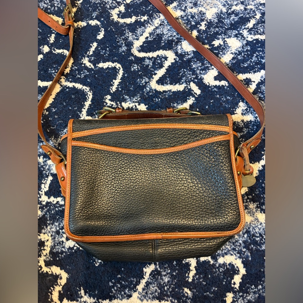 Vintage Dooney & Bourke Leather Messenger Bag - Picture 9 of 11